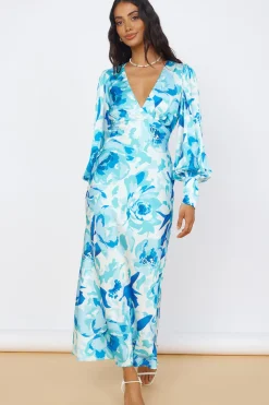 Wedding Guest Dresses|Cocktail Dresses>Hello Molly Limitless Possibilities Maxi Dress Blue