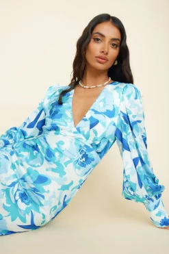 Wedding Guest Dresses|Cocktail Dresses>Hello Molly Limitless Possibilities Maxi Dress Blue