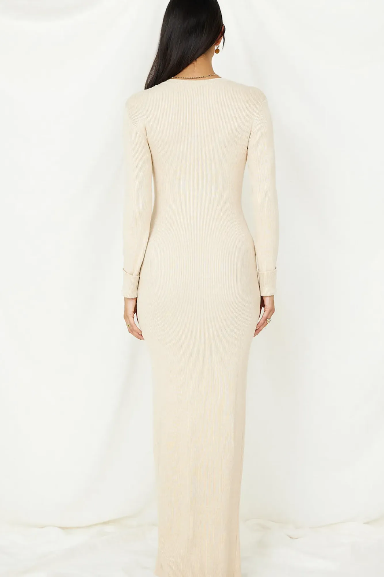 Date Night Dresses|Long Sleeve Dresses>Lioness Opulence Maxi Dress Beige