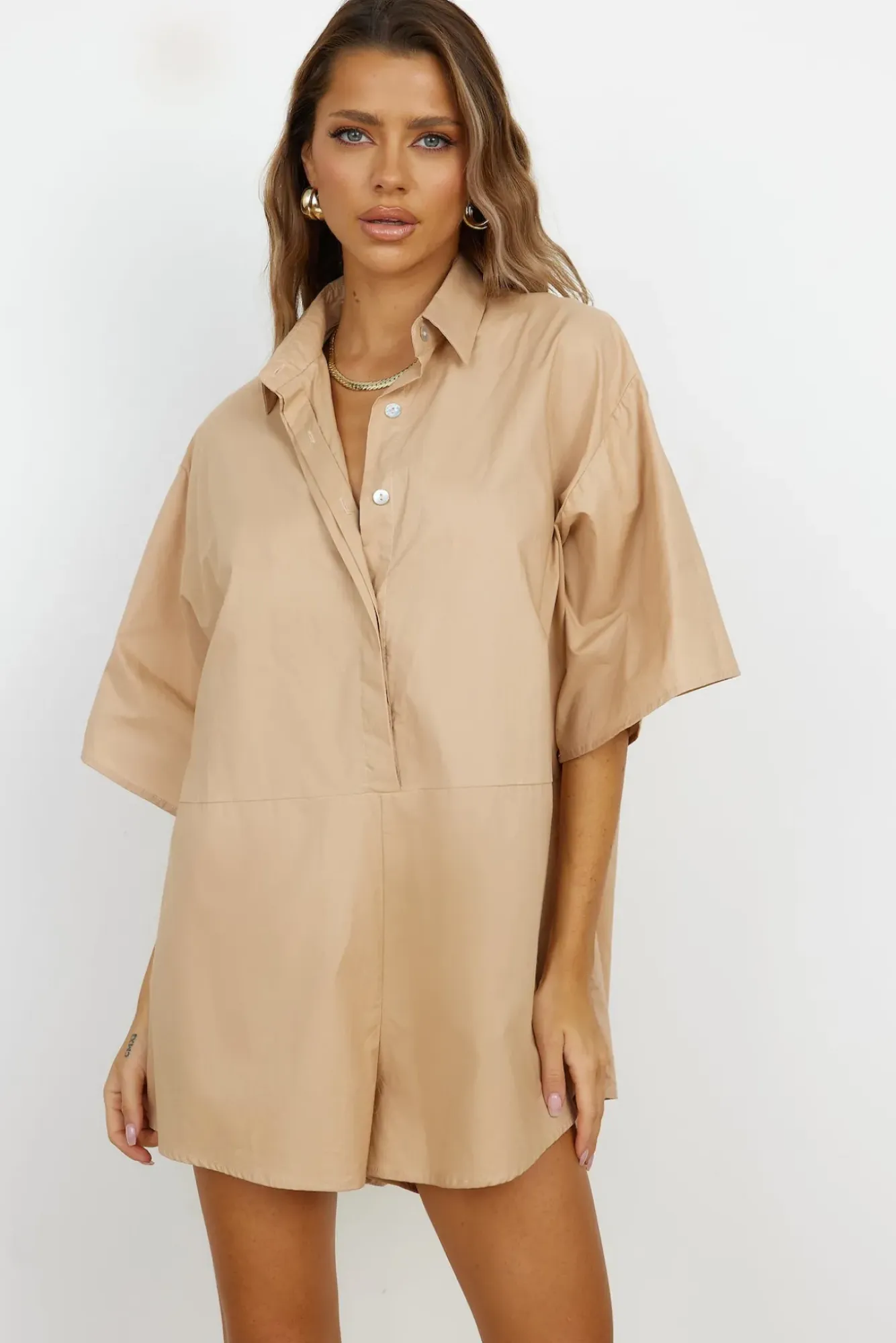 Rompers>Hello Molly Lisbon Romper Brown