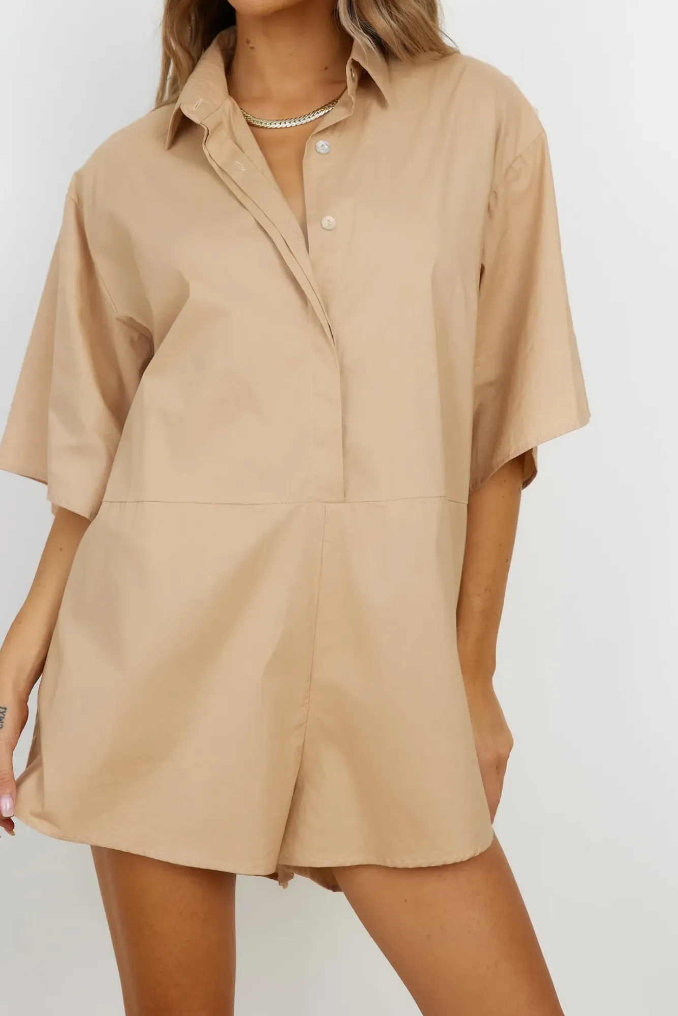 Rompers>Hello Molly Lisbon Romper Brown