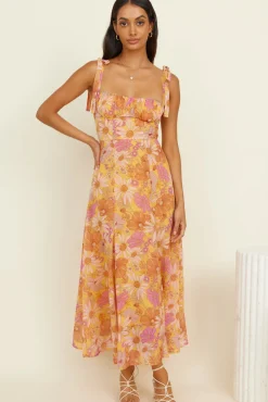 Vacation Dresses|Spring Break Dresses>Hello Molly Lost In Paradise Maxi Dress Yellow