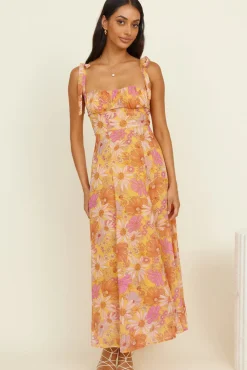 Vacation Dresses|Spring Break Dresses>Hello Molly Lost In Paradise Maxi Dress Yellow