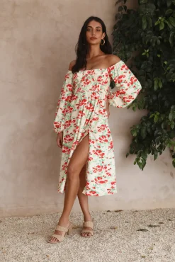 Bump Friendly|Brunch Dresses>Hello Molly Love Affair Midi Dress Floral