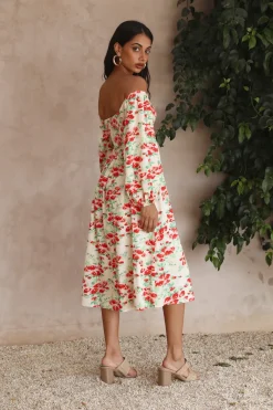 Bump Friendly|Brunch Dresses>Hello Molly Love Affair Midi Dress Floral