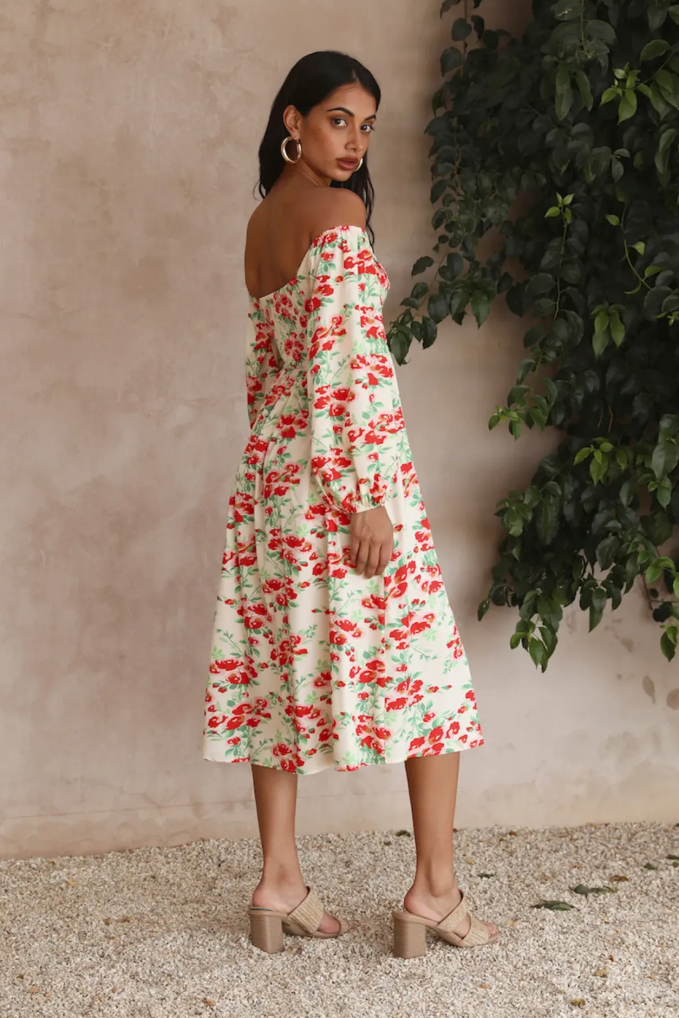 Bump Friendly|Brunch Dresses>Hello Molly Love Affair Midi Dress Floral