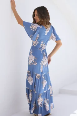 Wedding Guest Dresses|Date Night Dresses>Hello Molly Love Again Maxi Dress Blue