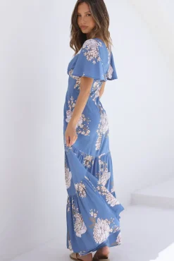 Wedding Guest Dresses|Date Night Dresses>Hello Molly Love Again Maxi Dress Blue