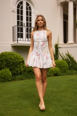 Vacation Dresses|Date Night Dresses>Hello Molly Love And Luxury Mini Dress Print
