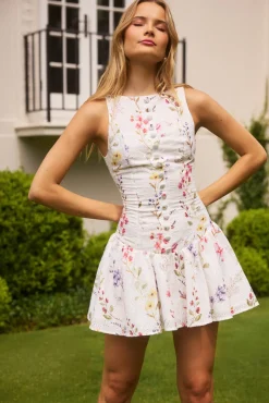 Vacation Dresses|Date Night Dresses>Hello Molly Love And Luxury Mini Dress Print