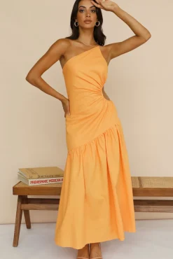 Wedding Guest Dresses|Spring Break Dresses>Hello Molly Love Another Day Maxi Dress Orange