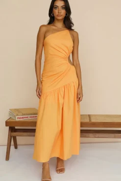 Wedding Guest Dresses|Spring Break Dresses>Hello Molly Love Another Day Maxi Dress Orange