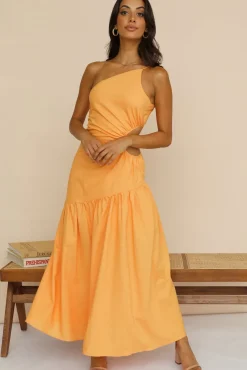 Wedding Guest Dresses|Spring Break Dresses>Hello Molly Love Another Day Maxi Dress Orange