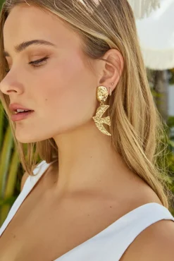 Earrings>Hello Molly Love Bird Earrings Gold