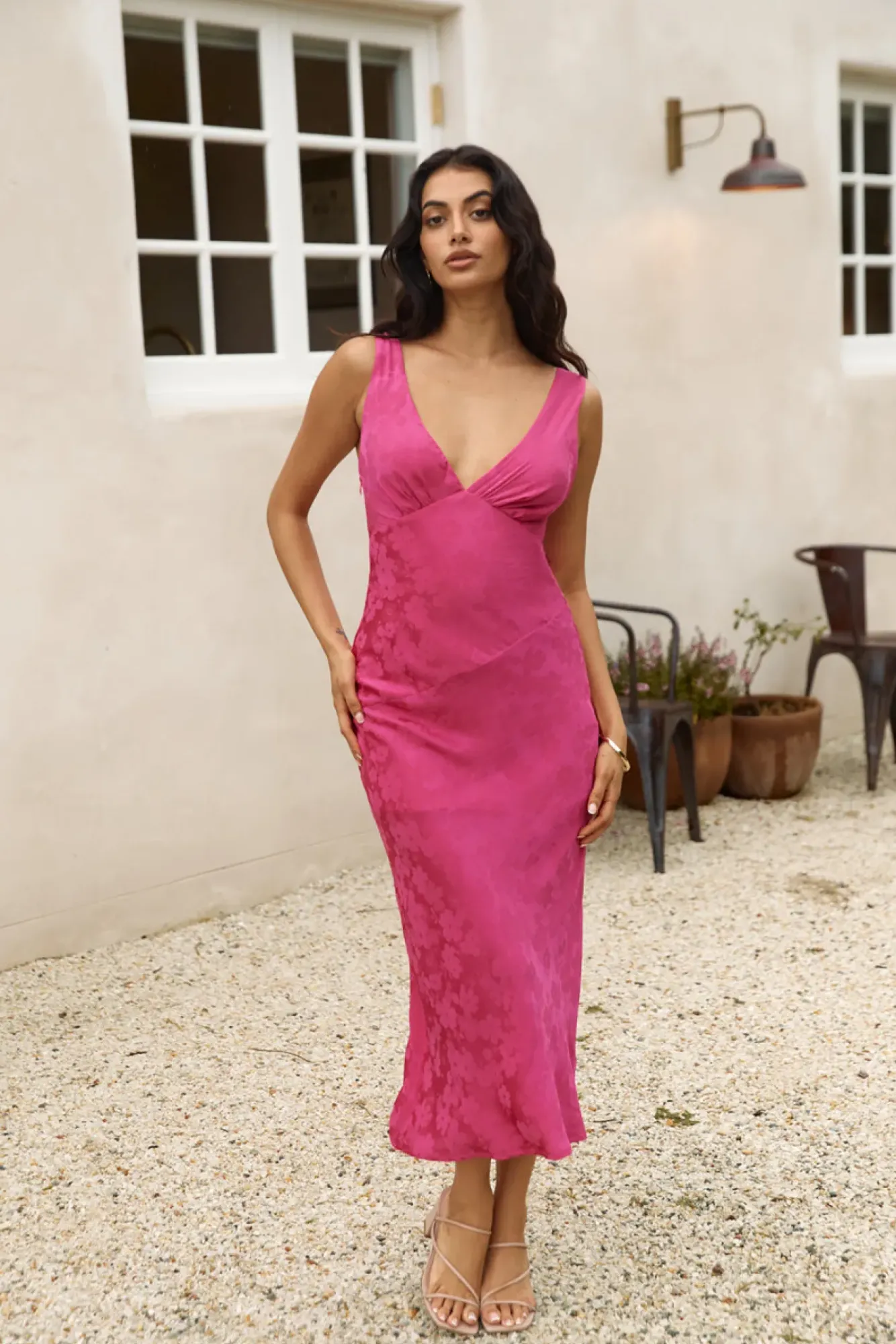 Wedding Guest Dresses|Cocktail Dresses>Hello Molly Love Filled Hearts Maxi Dress Pink
