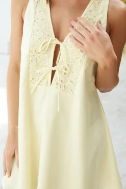 Casual Dresses|Mini Dresses>Hello Molly Love In Limoncello Mini Dress Yellow