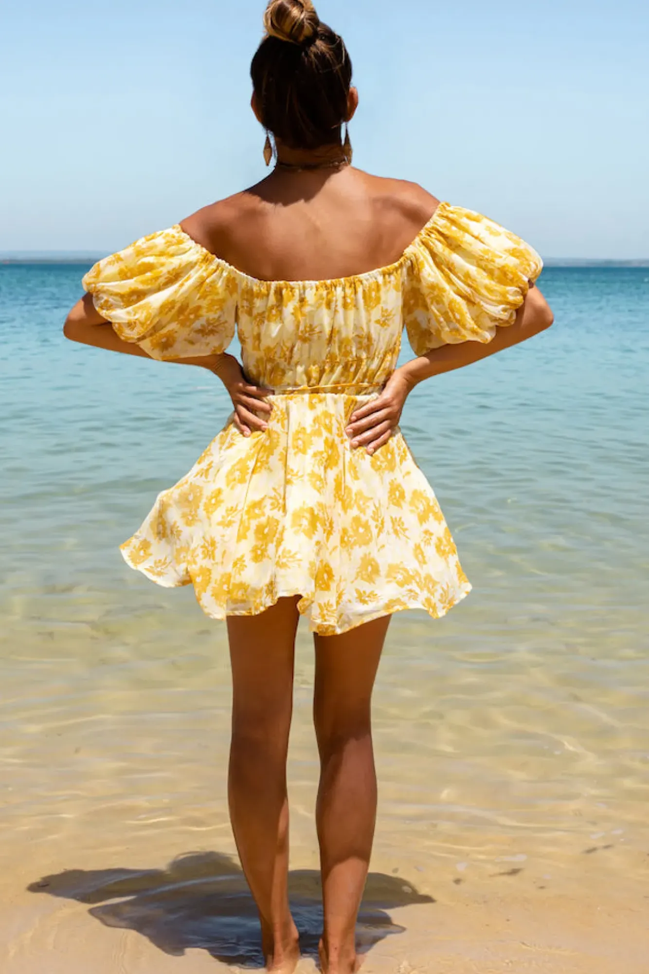 Spring Break Dresses|Casual Dresses>Hello Molly Love In The Sand Dress Yellow