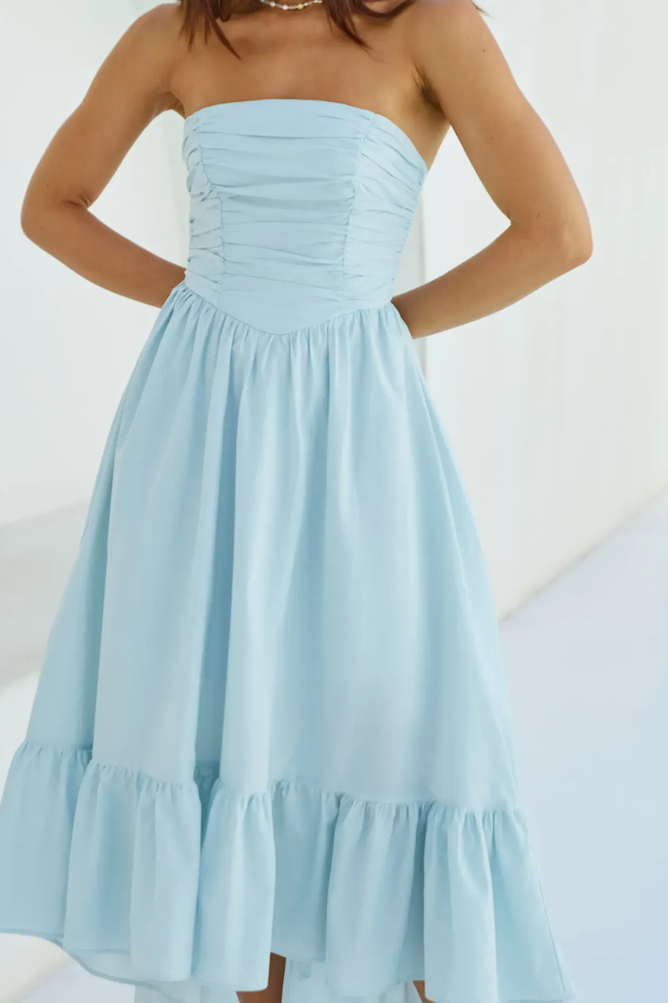 Wedding Guest Dresses|Cocktail Dresses>Hello Molly Love In The Summer Maxi Dress Blue