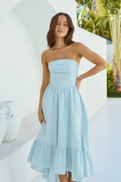 Wedding Guest Dresses|Cocktail Dresses>Hello Molly Love In The Summer Maxi Dress Blue