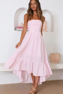 Wedding Guest Dresses|Cocktail Dresses>Hello Molly Love In The Summer Maxi Dress Pink