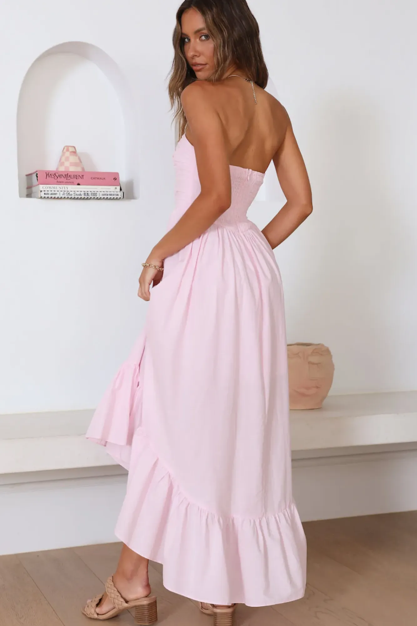 Wedding Guest Dresses|Cocktail Dresses>Hello Molly Love In The Summer Maxi Dress Pink