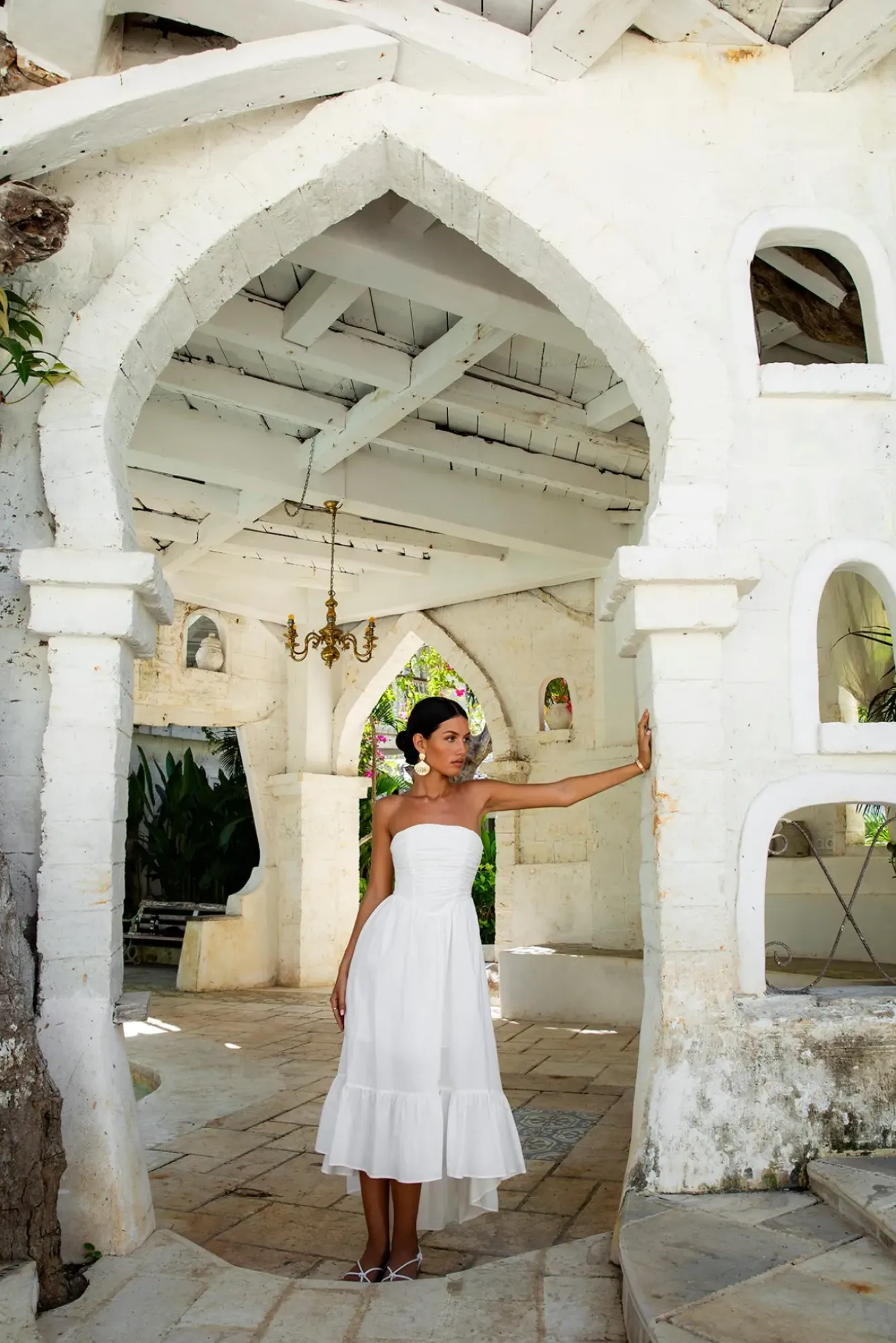 Vacation Dresses|Brunch Dresses>Hello Molly Love In The Summer Maxi Dress White