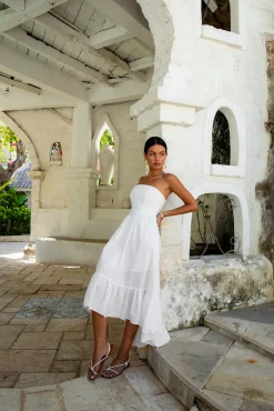 Vacation Dresses|Brunch Dresses>Hello Molly Love In The Summer Maxi Dress White
