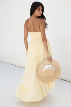 Wedding Guest Dresses|Brunch Dresses>Hello Molly Love In The Summer Maxi Dress Yellow