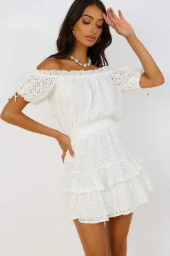 Vacation Dresses|Spring Break Dresses>Hello Molly Love In The Sun Dress White