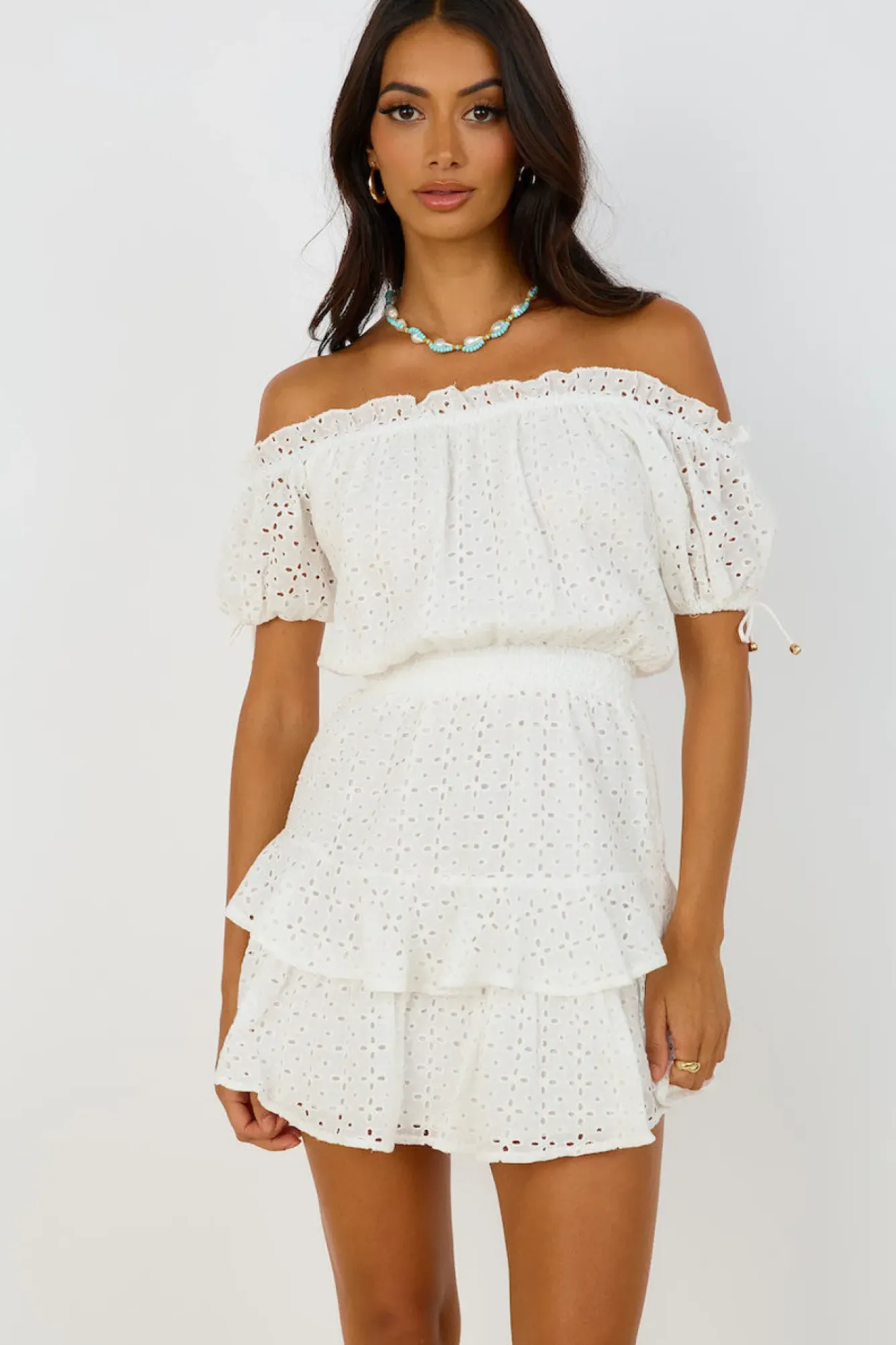 Vacation Dresses|Spring Break Dresses>Hello Molly Love In The Sun Dress White
