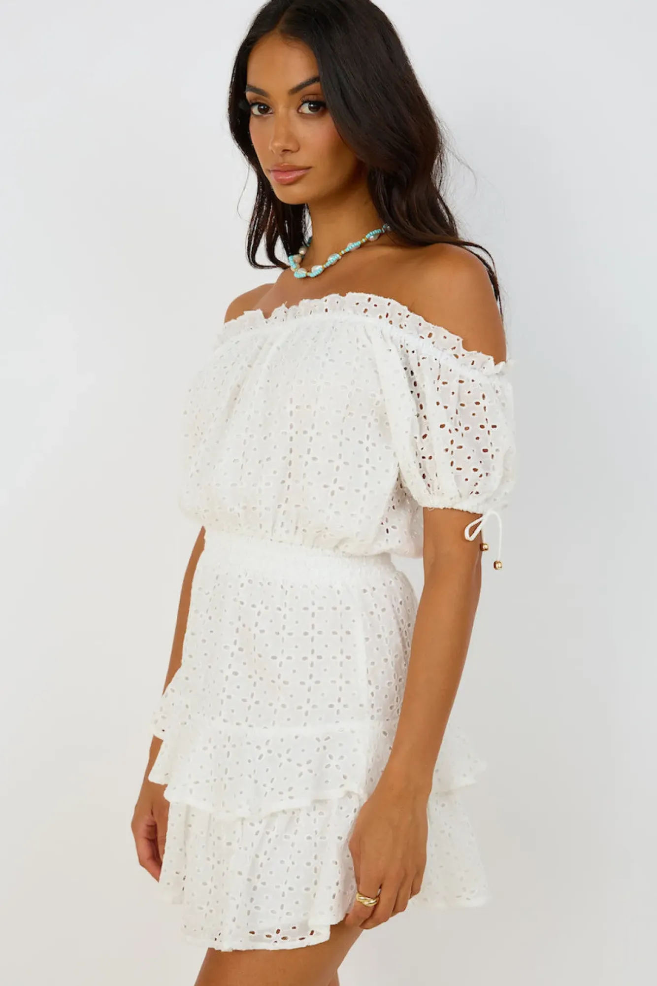 Vacation Dresses|Spring Break Dresses>Hello Molly Love In The Sun Dress White