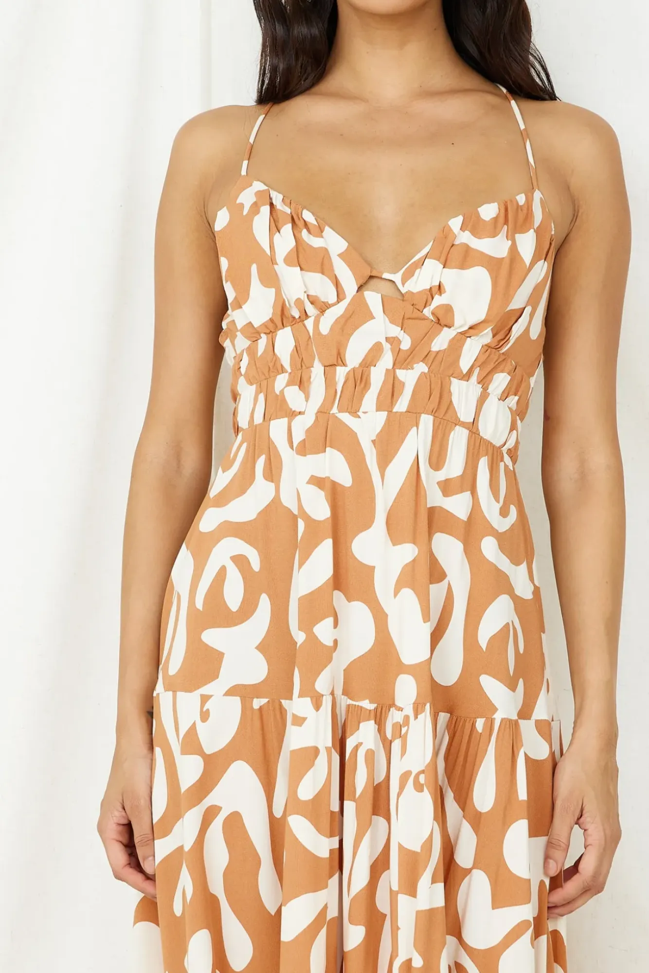 Vacation Dresses|Spring Break Dresses>Hello Molly Lover Of Love Maxi Dress Brown