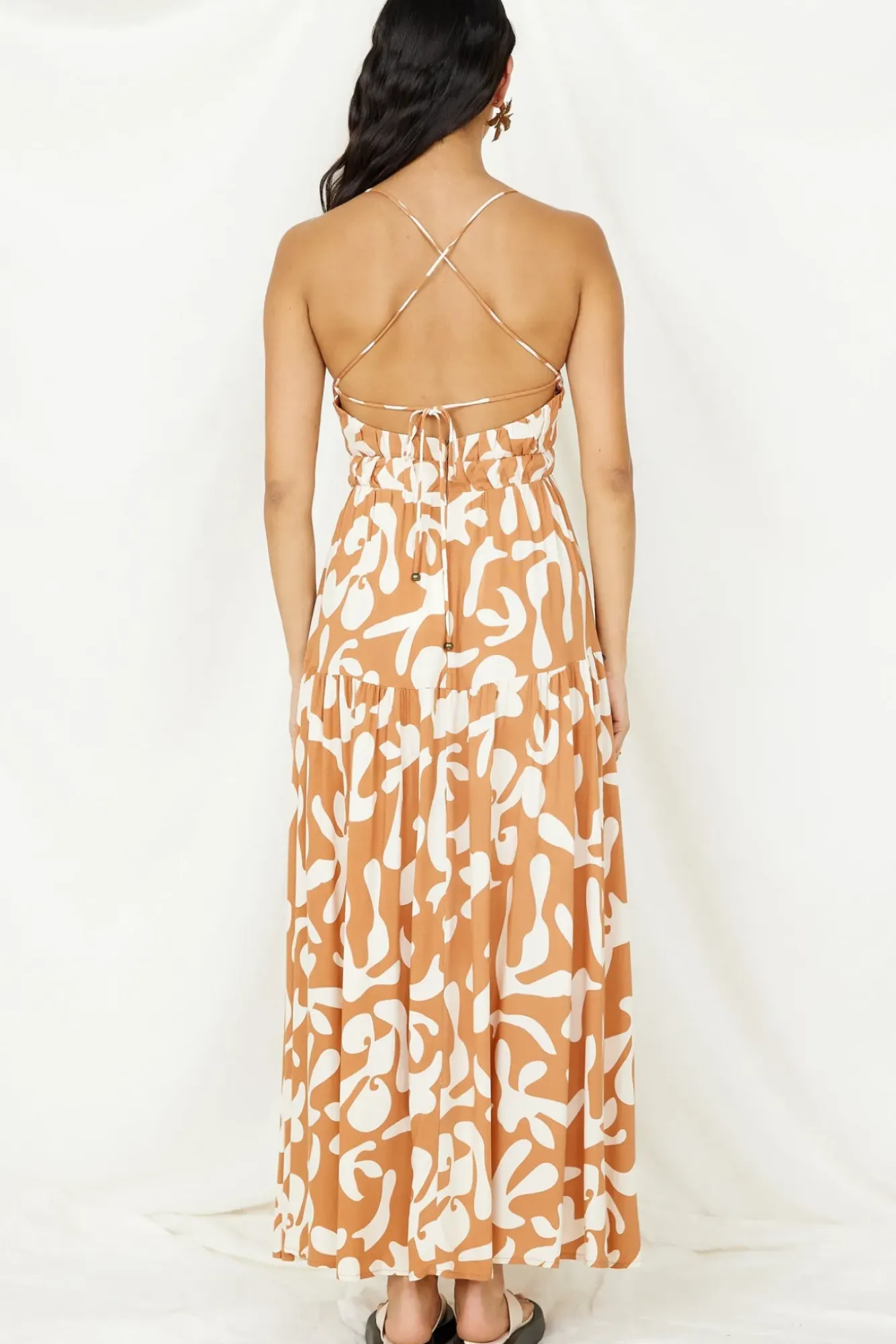 Vacation Dresses|Spring Break Dresses>Hello Molly Lover Of Love Maxi Dress Brown