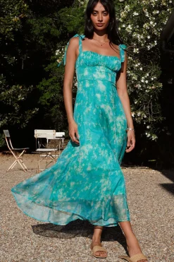 Cocktail Dresses|Brunch Dresses>Hello Molly Lovers Dance Midi Dress Green