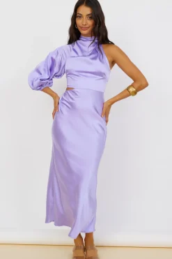 Wedding Guest Dresses|Formal Dresses>Hello Molly Love Spiral Maxi Dress Purple