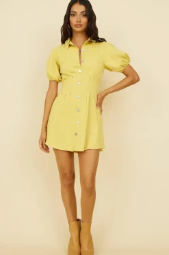 Vacation Dresses|Spring Break Dresses>Hello Molly Love You Need Dress Yellow