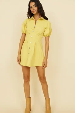 Vacation Dresses|Spring Break Dresses>Hello Molly Love You Need Dress Yellow