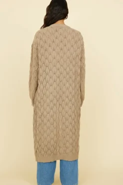 Cardigans|Long Sleeve>Hello Molly Lullaby Dreams Knit Cardigan Brown