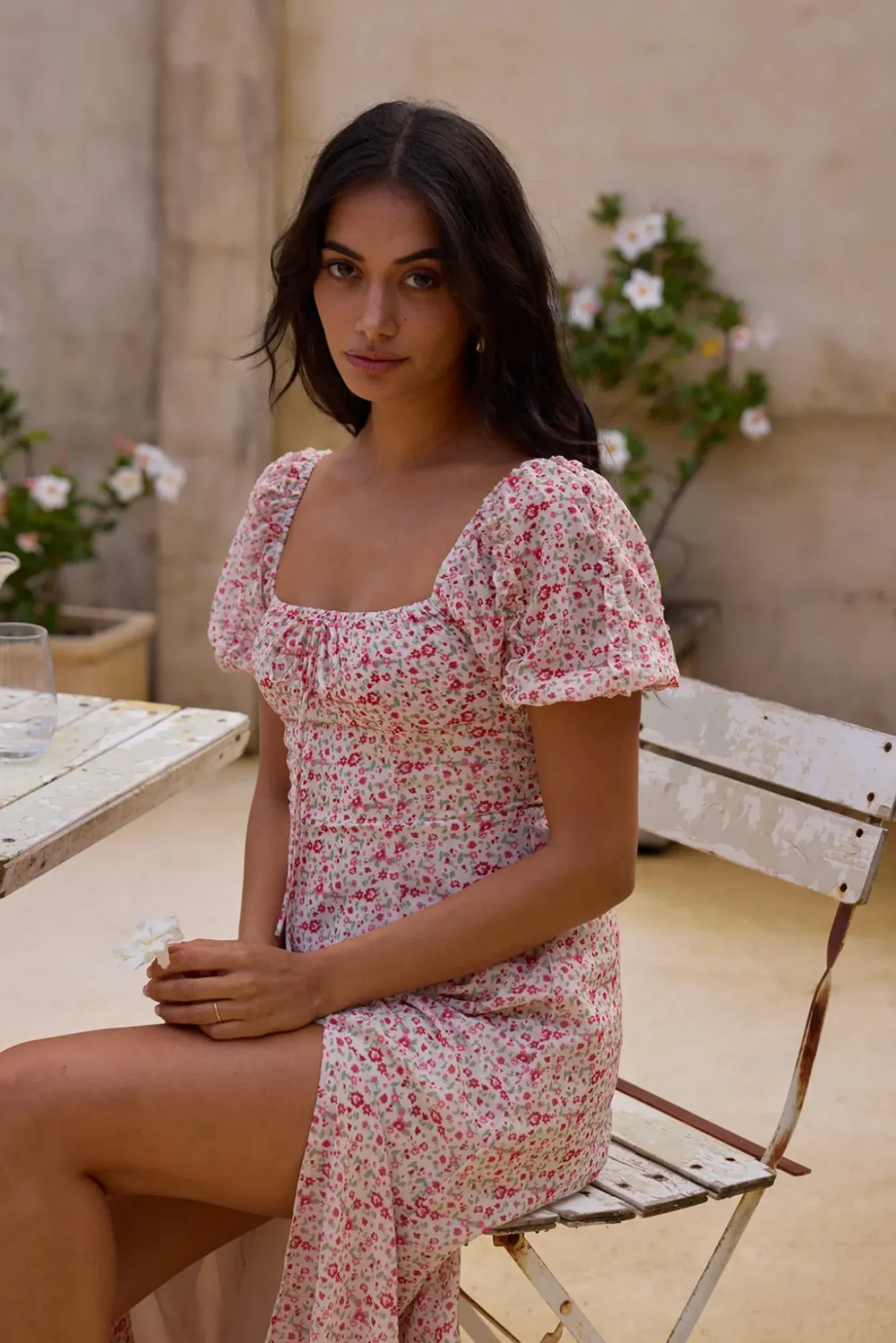 Vacation Dresses|Brunch Dresses>Hello Molly Luminous Dreams Floral Maxi Dress Pink