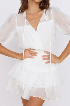 Vacation Dresses|Spring Break Dresses>Hello Molly Luminous Joy Dress White