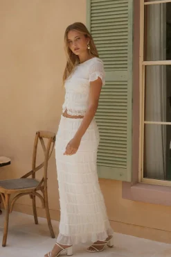 Fashion Tops And Vests|Cropped>Hello Molly Luna and Lola Set White