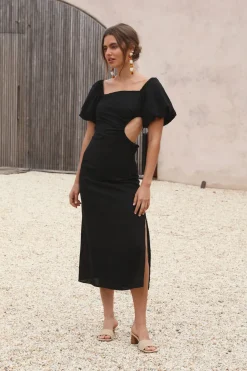 Bump Friendly|Casual Dresses>Hello Molly Luna Eclipse Maxi Dress Black