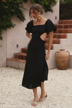 Bump Friendly|Casual Dresses>Hello Molly Luna Eclipse Maxi Dress Black