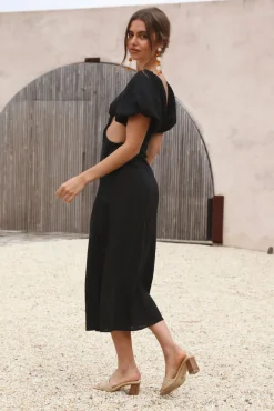 Bump Friendly|Casual Dresses>Hello Molly Luna Eclipse Maxi Dress Black