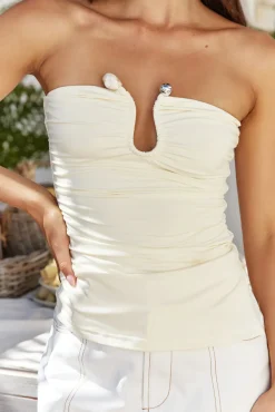 Strapless|Cropped>Hello Molly Luna Loves Strapless Top