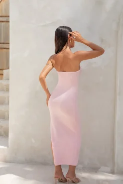 Vacation Dresses|Spring Break Dresses>RUNAWAY THE LABEL Luna Midi Dress Pink