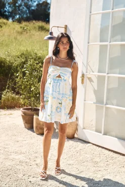 Vacation Dresses|Spring Break Dresses>Hello Molly Ma Cherie Mini Dress Blue