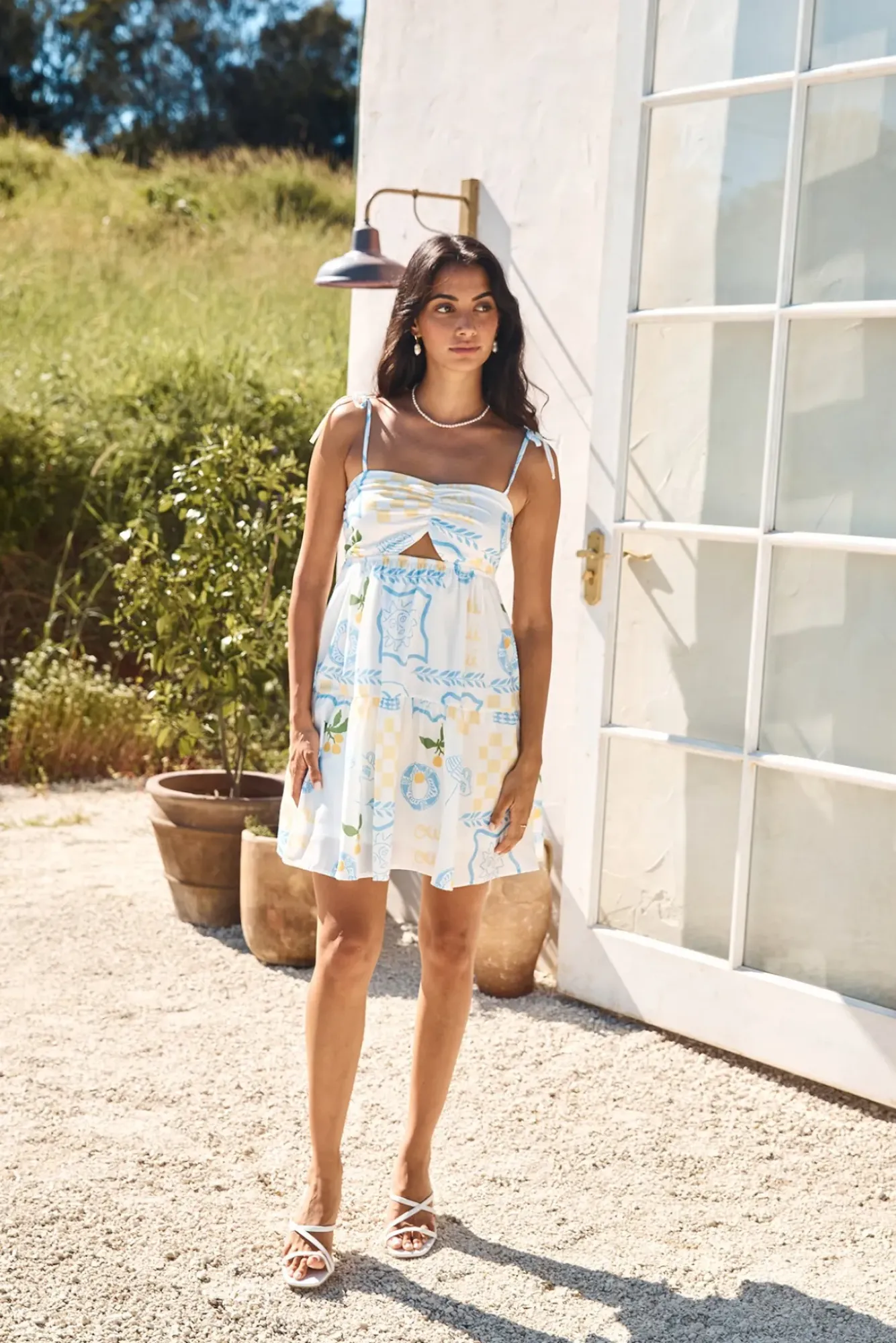 Vacation Dresses|Spring Break Dresses>Hello Molly Ma Cherie Mini Dress Blue