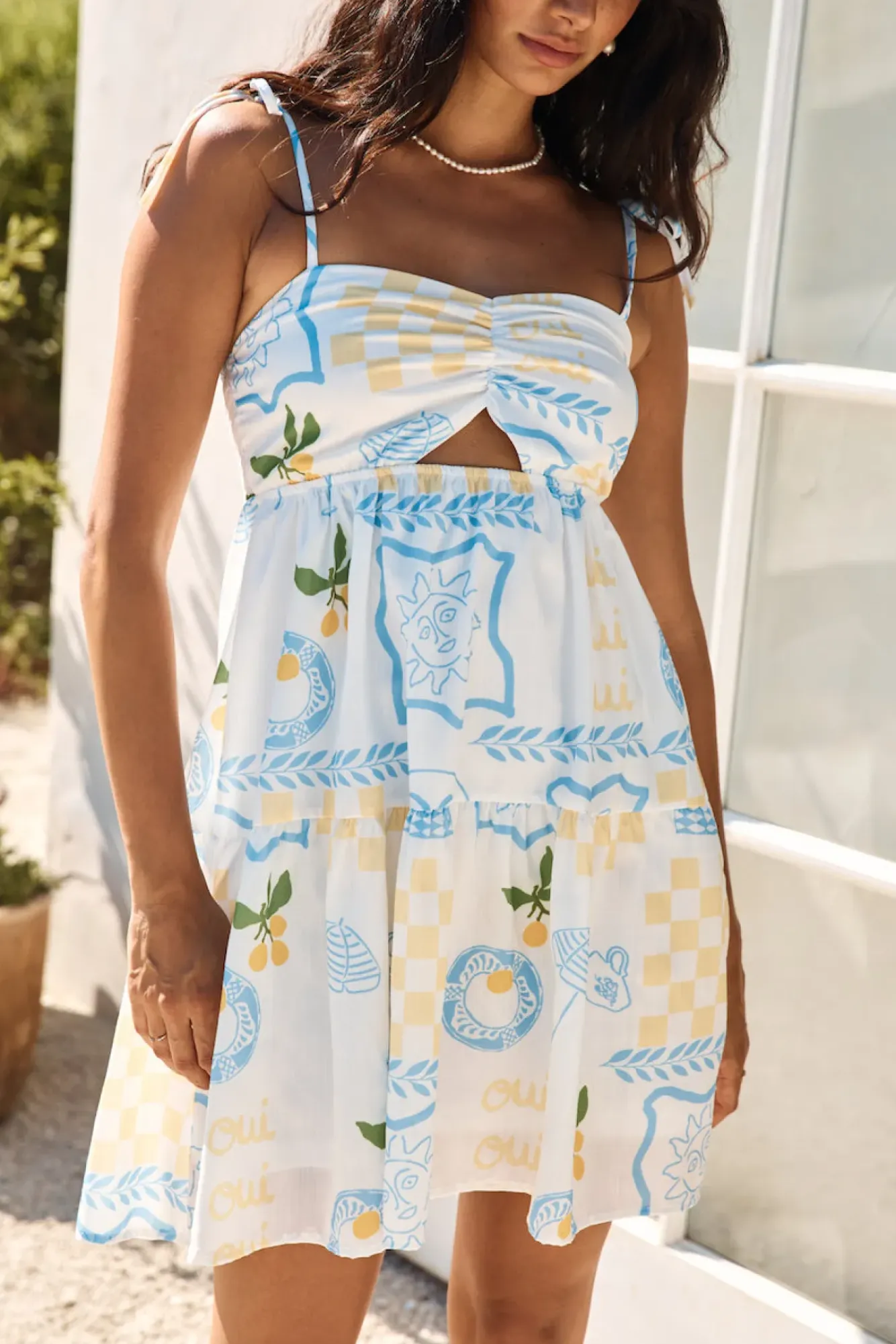Vacation Dresses|Spring Break Dresses>Hello Molly Ma Cherie Mini Dress Blue