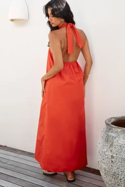 Cocktail Dresses|Vacation Dresses>Madison The Label Amber Maxi Dress Flame